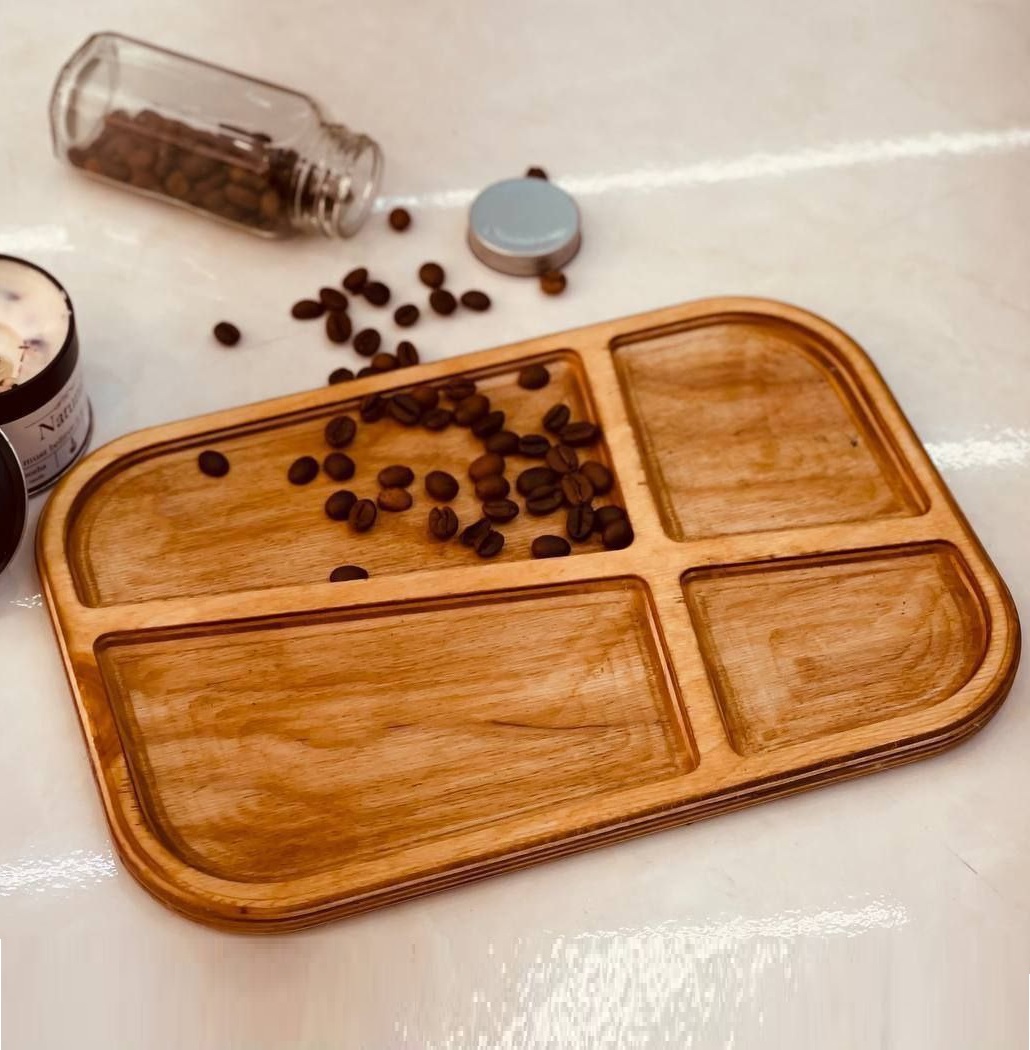 اردو 4 خانه مستطیل چوبی