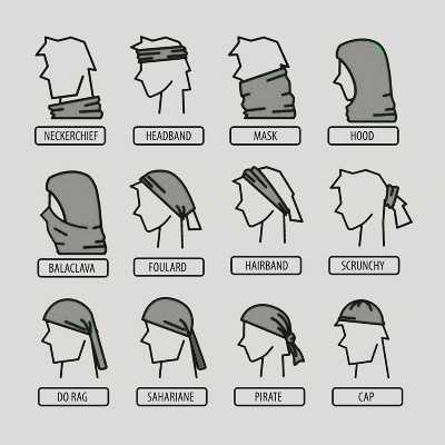 دستمال سر و گردن مدل The Black Side-ts 