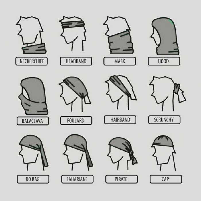 دستمال سر و گردن مدل The Black Side-ts 