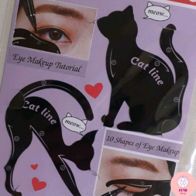 شابلون خط چشم و سایه گربه ای