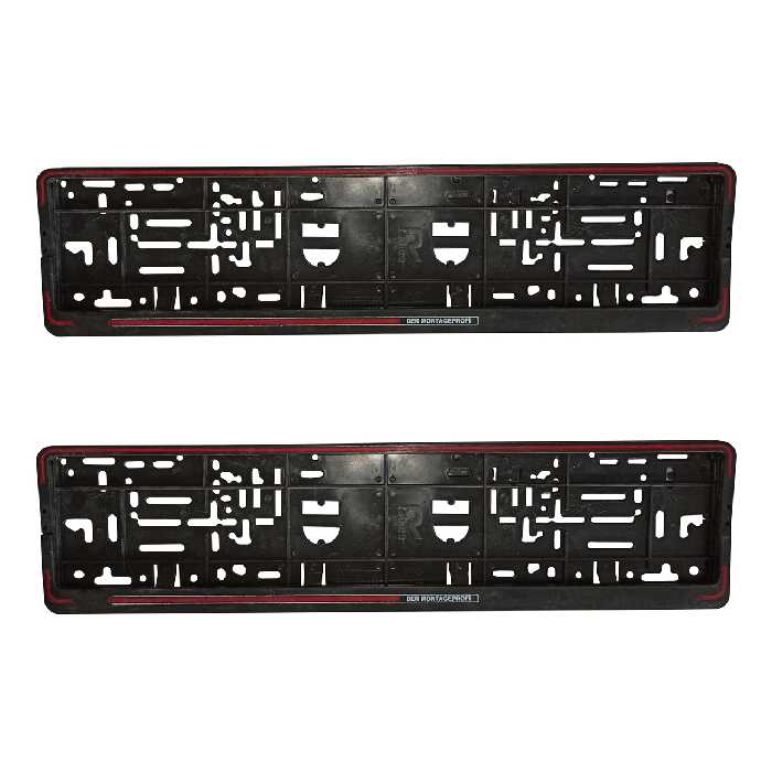 قاب پلاک خودرو مدل plus بسته 2 عددی