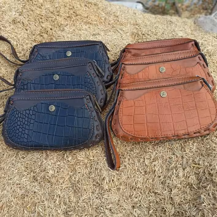 کیف دستی چرم طبیعی دست دوز
