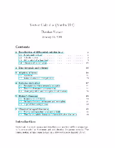 خرید و دانلود نسخه کامل کتاب Vector Calculus