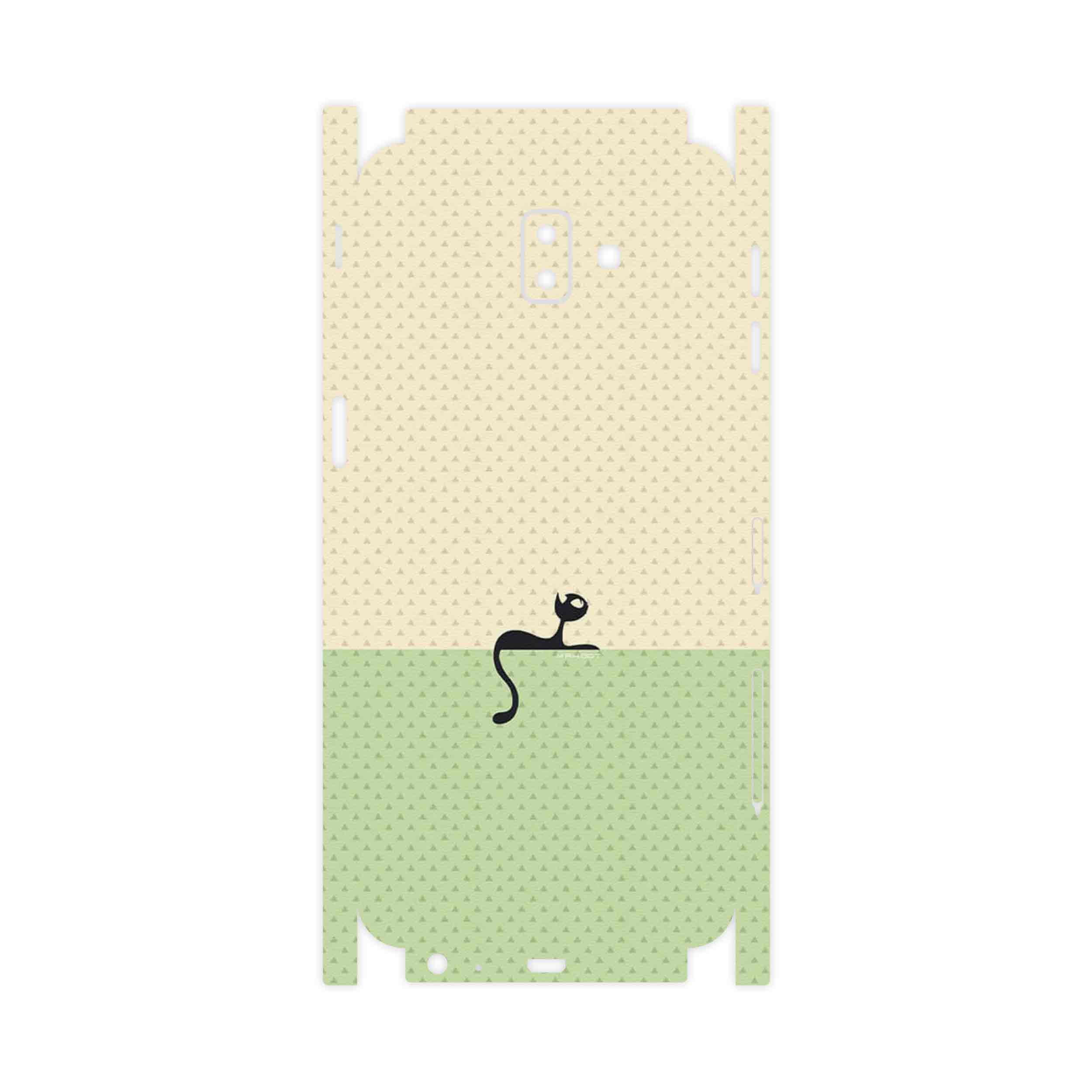 برچسب پوششی ماهوت مدل Minimal Internet Cat Icon-FullSkin مناسب برای گوشی موبایل سامسونگ Galaxy J6 Plus