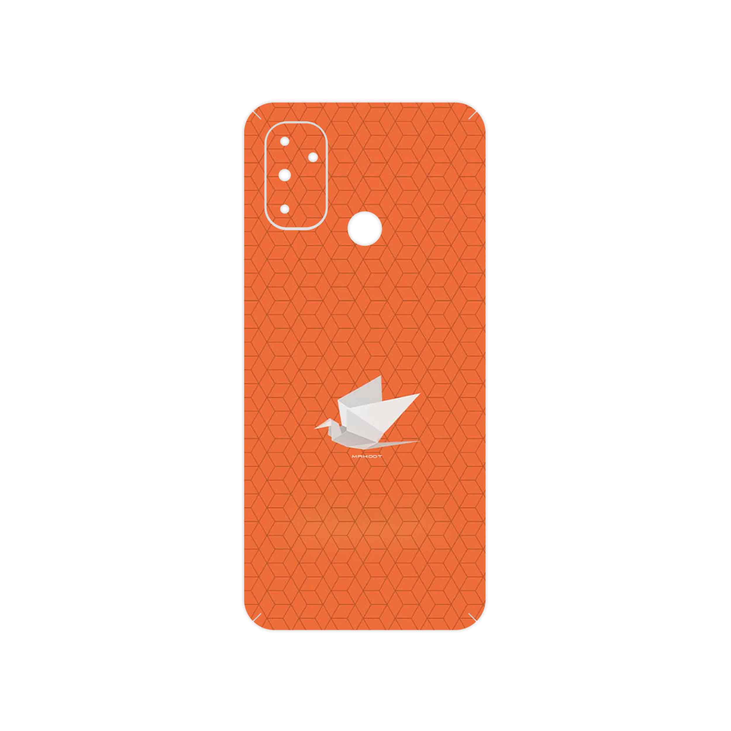 برچسب پوششی ماهوت مدل Minimalist origami bird مناسب برای گوشی موبایل وان پلاس Nord N100