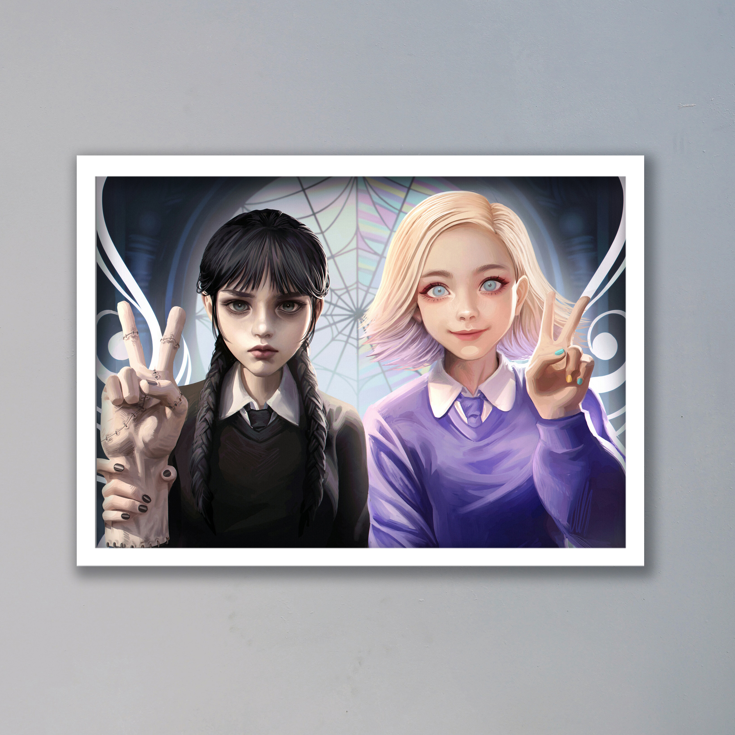 تابلو مدل ونزدی آدامز Wednesday Addams کد LAG1086