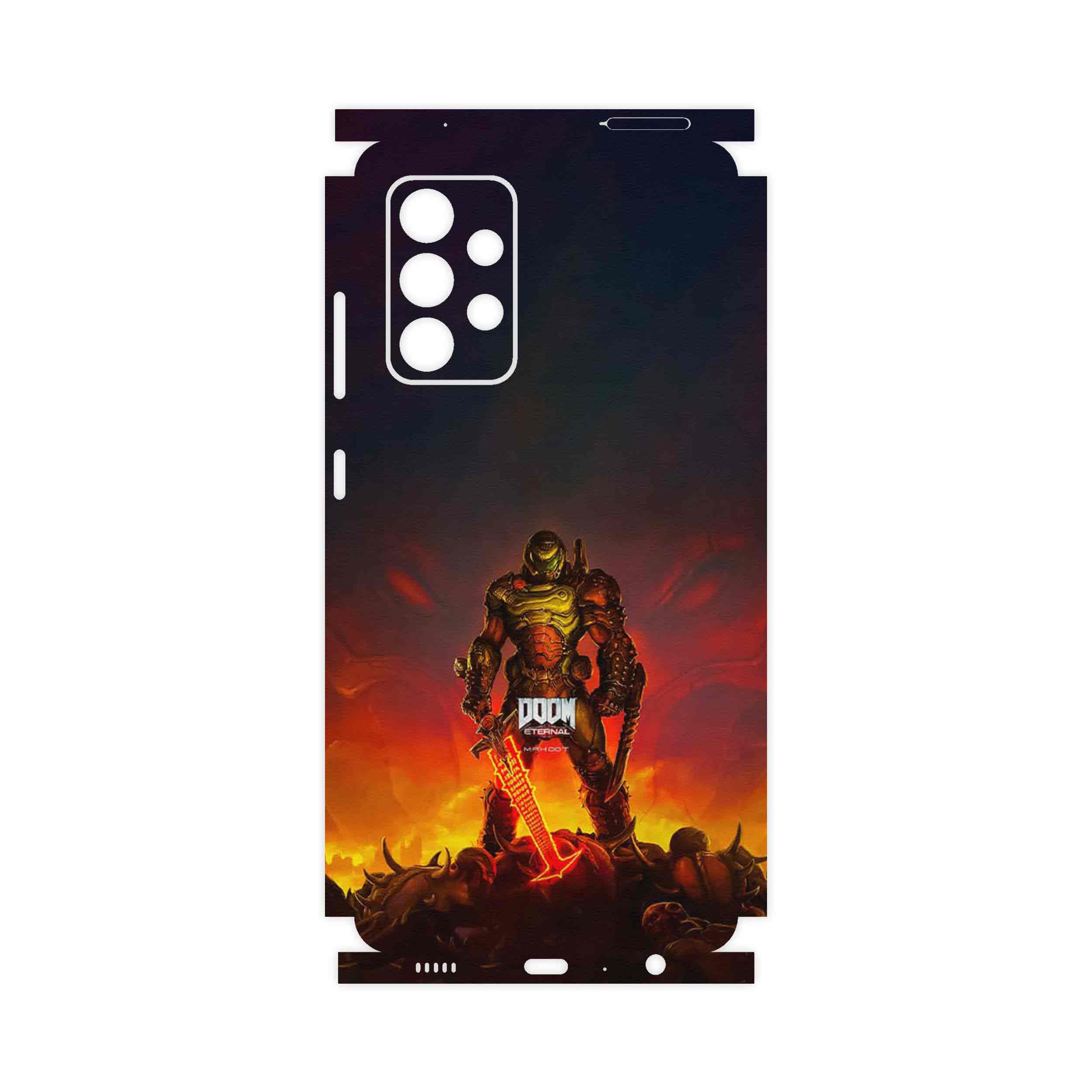برچسب پوششی ماهوت مدل DOOM Game Series-FullSkin مناسب برای گوشی موبایل سامسونگ Galaxy A52s 5G