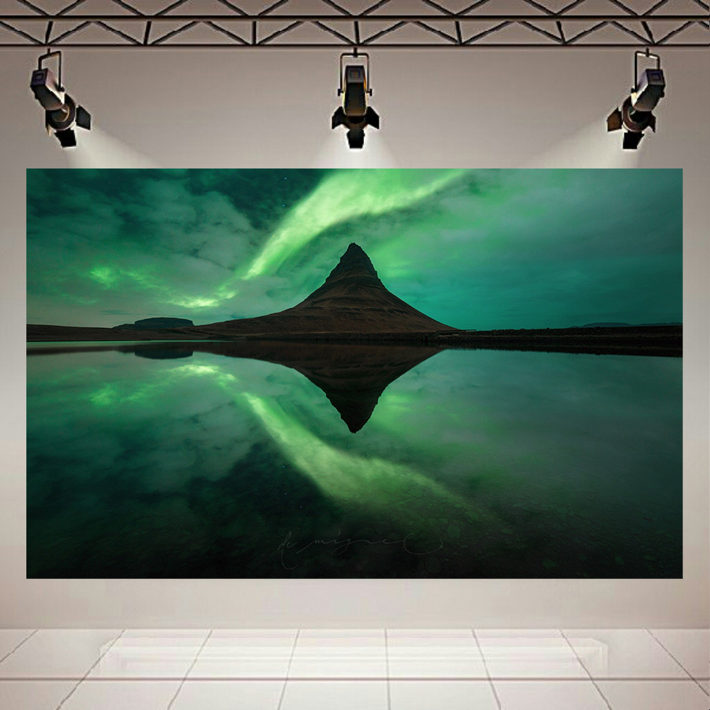 تابلو بوم طرح شفق قطبی مدل انعکاس کد AR1350