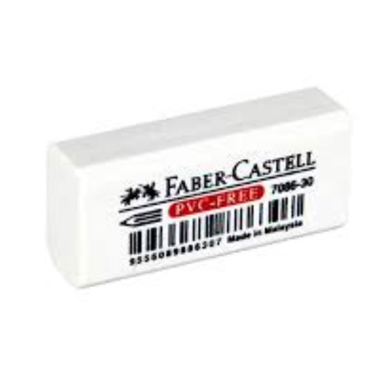پاک کن فابر کاستل Faber-Castell سفید سلفونی کوچک مدل PVC-Free (پس کرایه)
