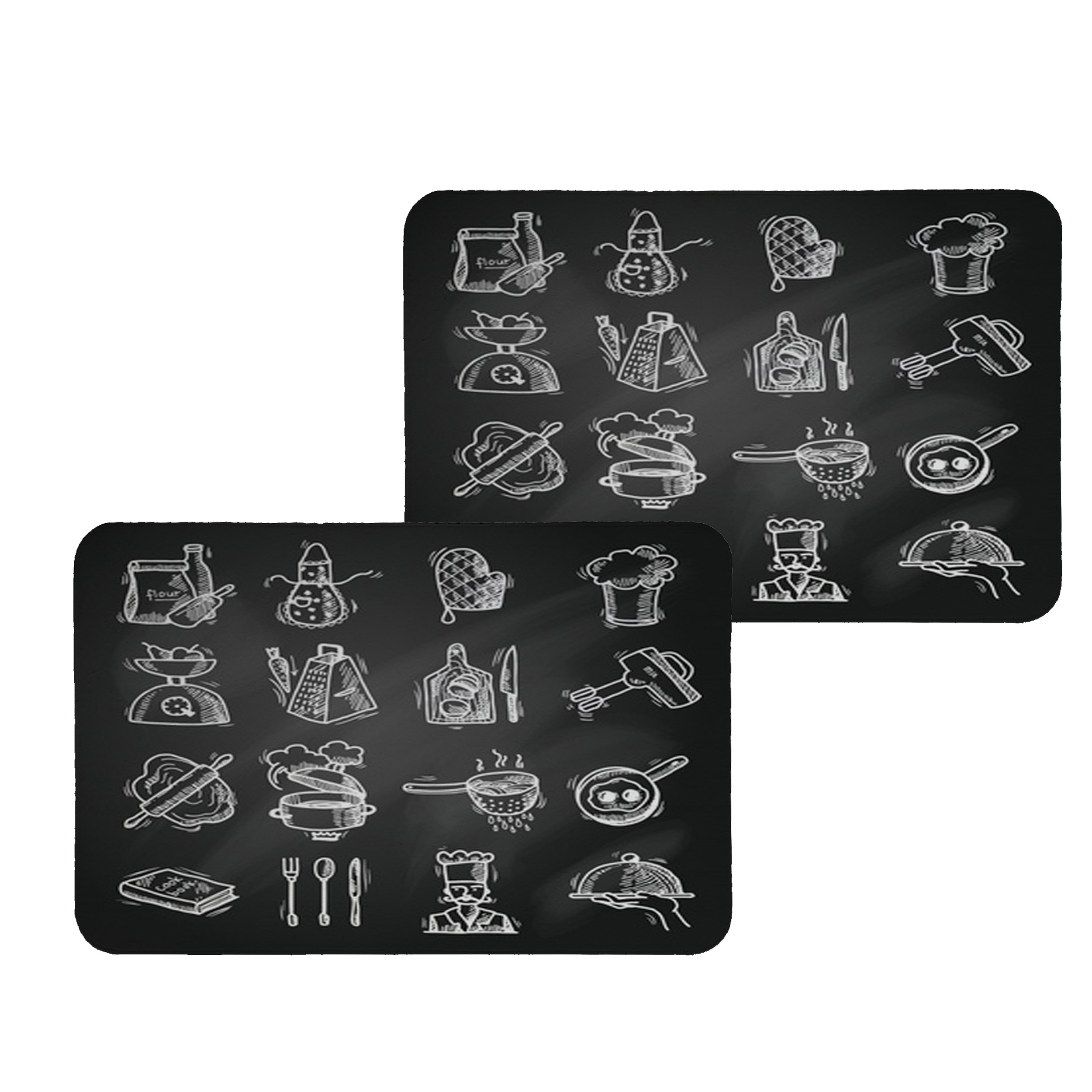 زیربشقابی طرح آشپزخانه کد 8250 مجموعه 2عددی 