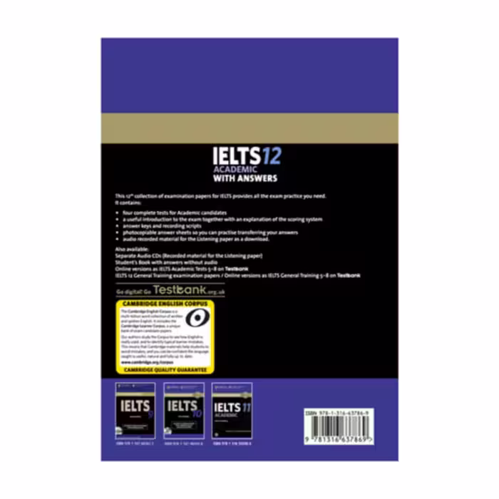 کتاب IELTS Cambridge 12 Academic اثر جمعی از نویسندگان انتشارات کمبریج 