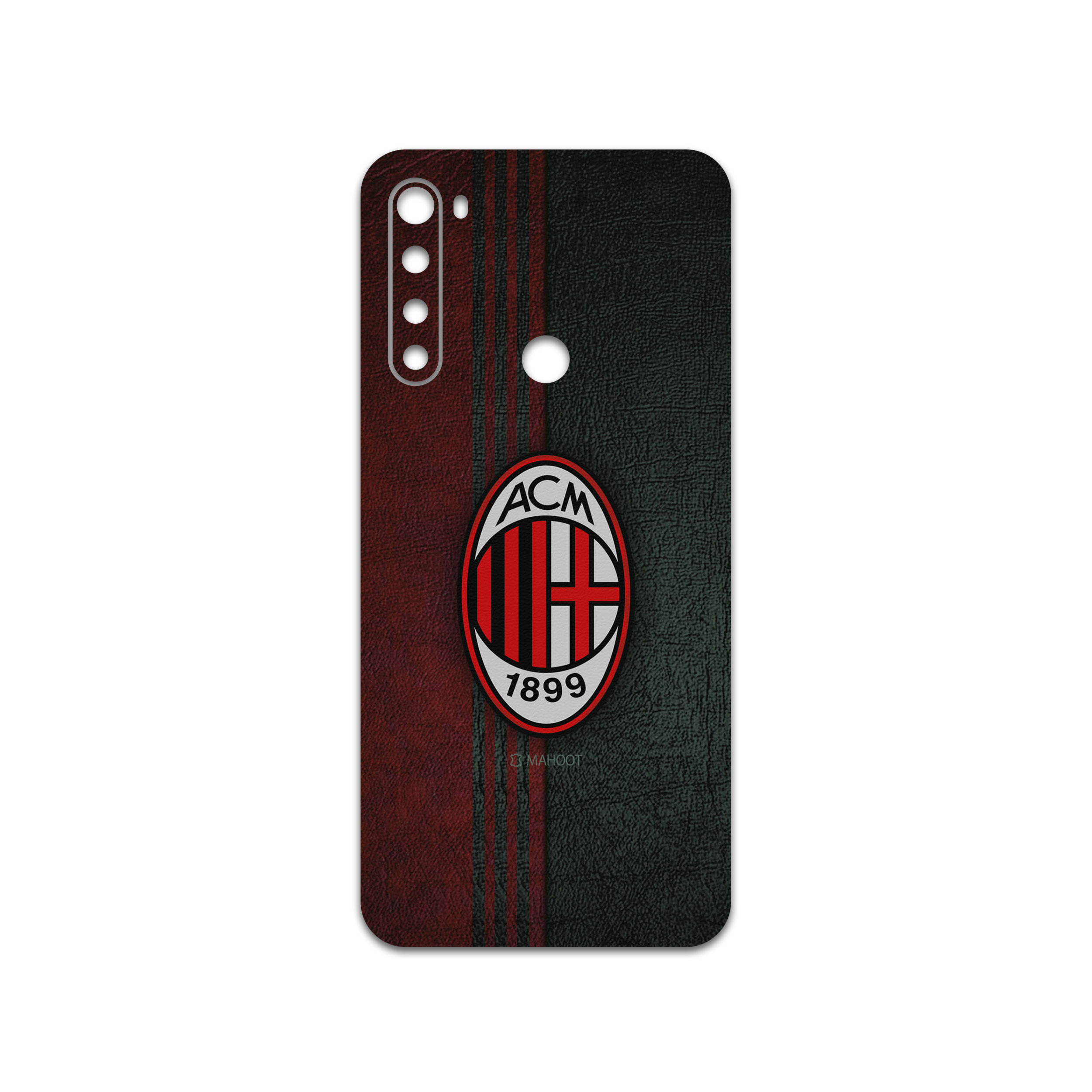 برچسب پوششی ماهوت مدل AC-Milan-FC مناسب برای گوشی موبایل شیائومی Redmi Note 8