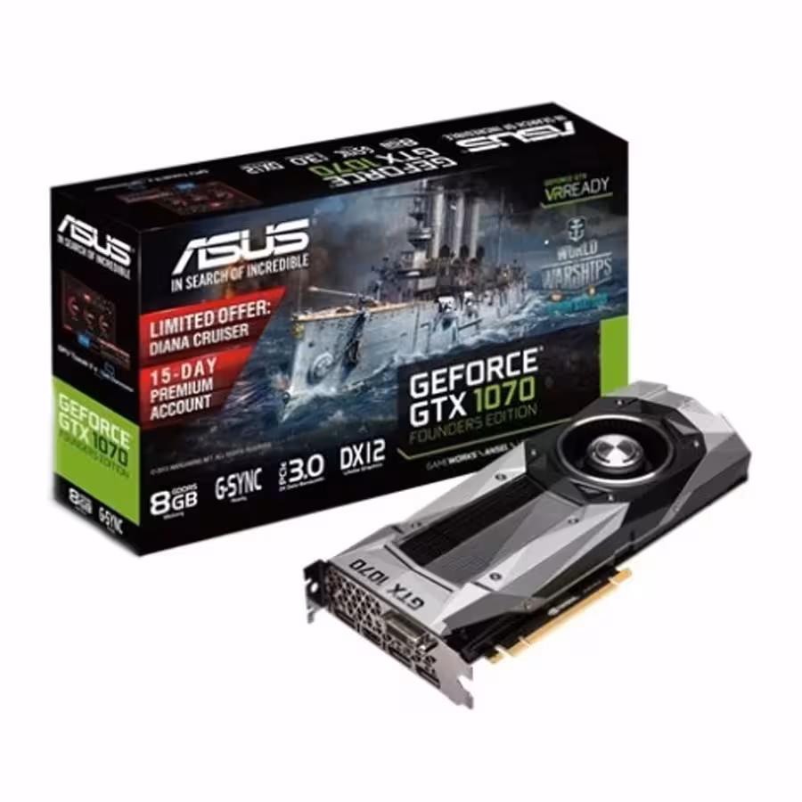 کارت گرافیک ایسوس GTX 1070 Founders Edition