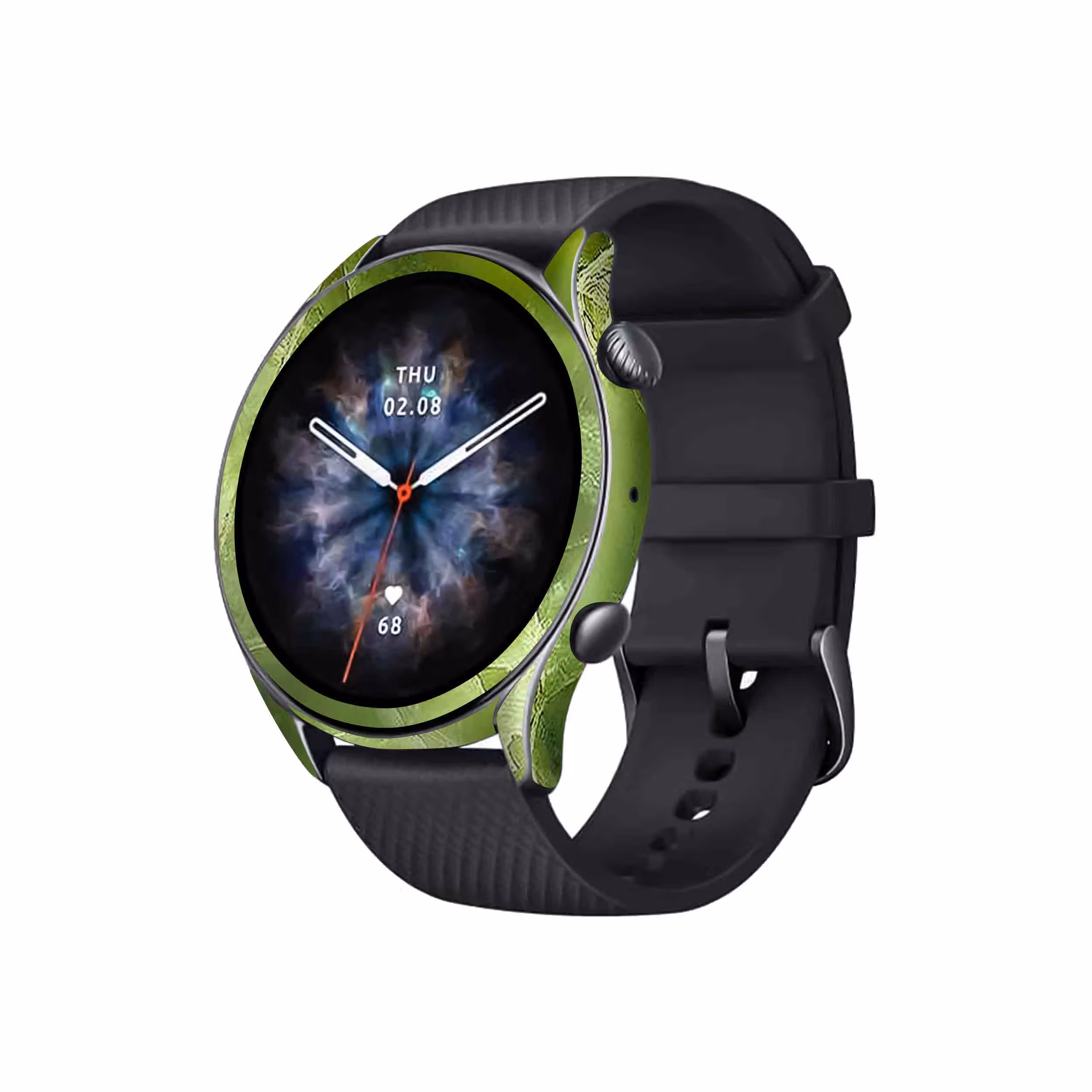برچسب ماهوت طرح Green_Crystal_Marble مناسب برای ساعت هوشمند شیائومی GTR 3 Pro