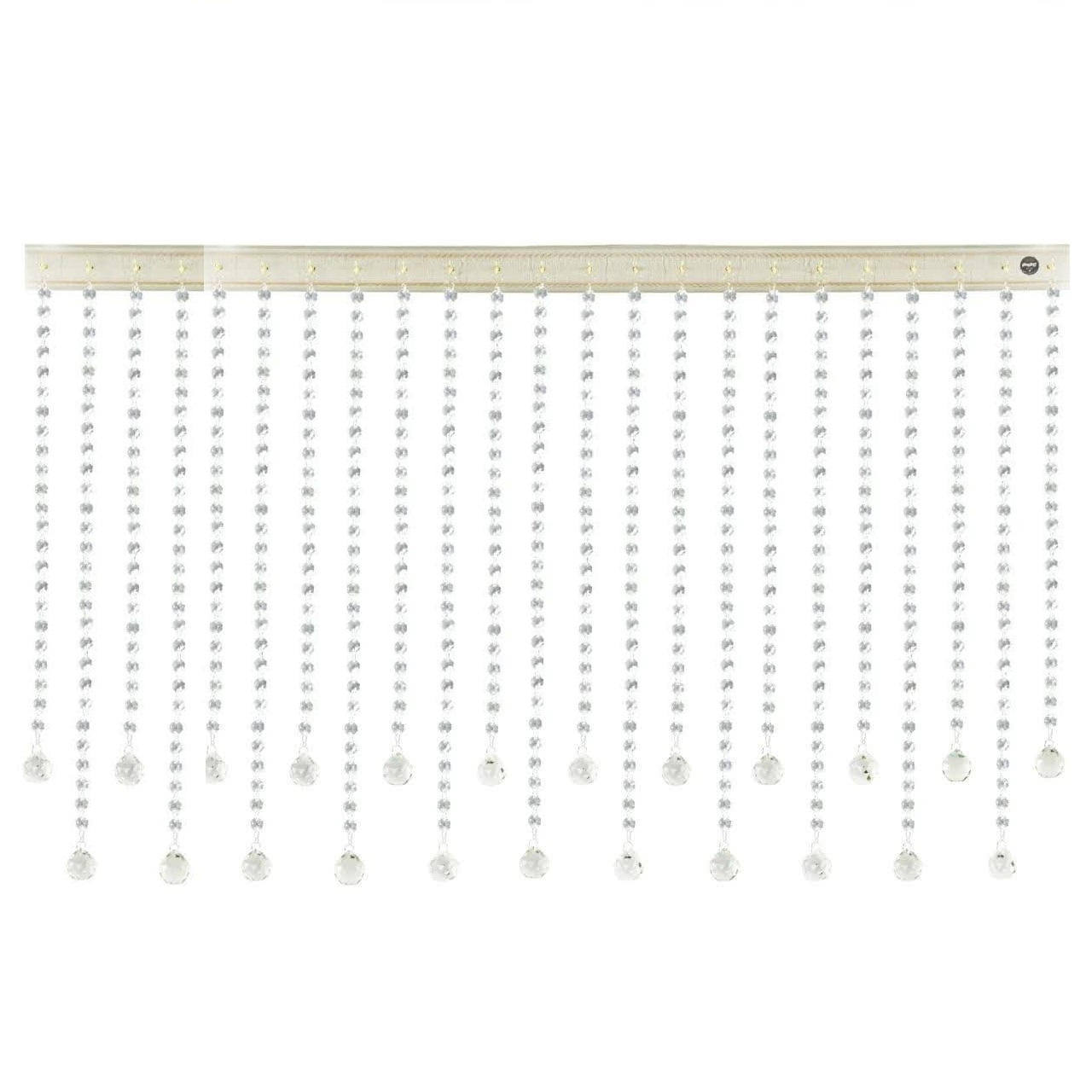 پرده آویز آریا کریستال مدل کوتاه و بلند سایز 120x30 سانتی متر