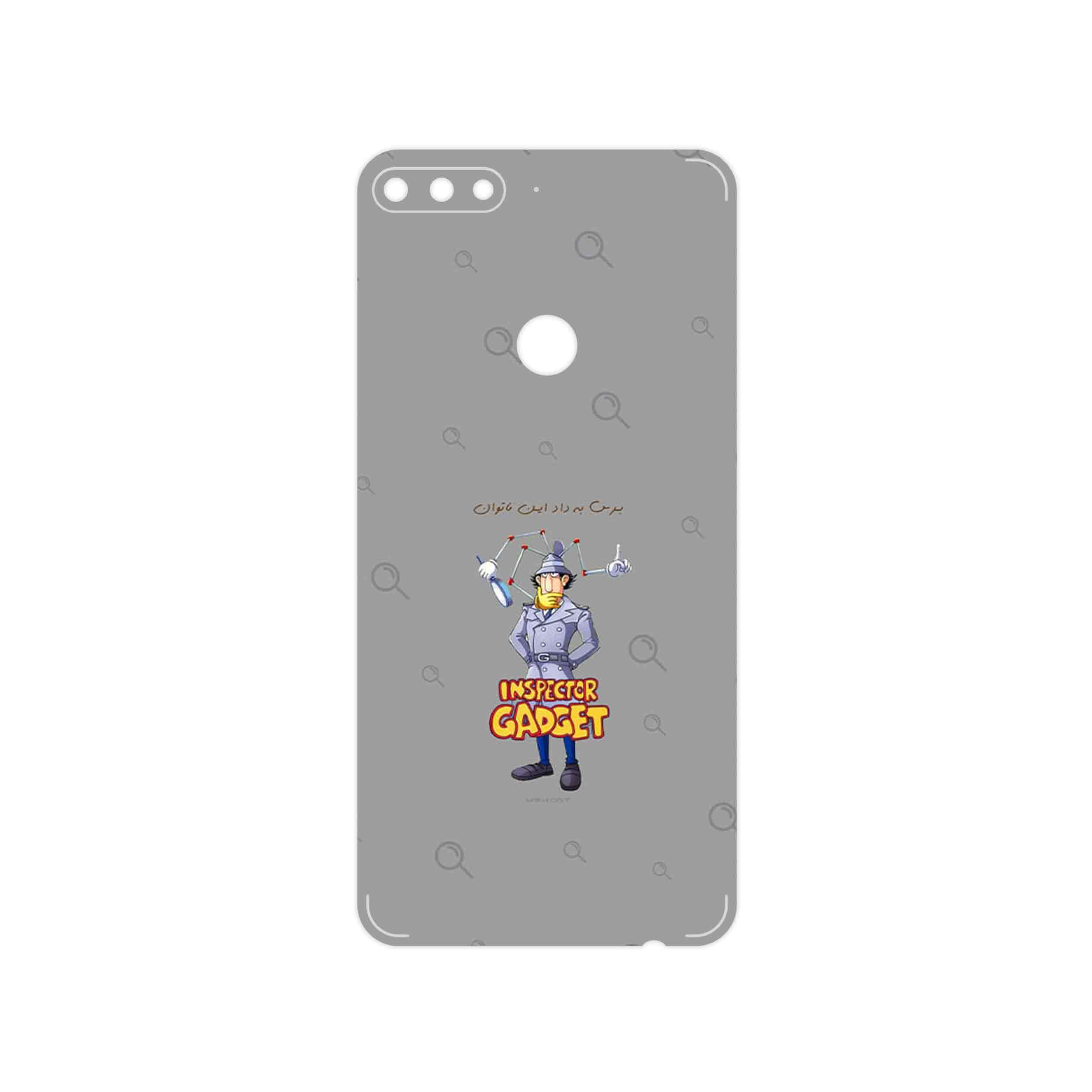 برچسب پوششی ماهوت مدل Inspector Gadget مناسب برای گوشی موبایل هوآوی Y7 Prime 2018