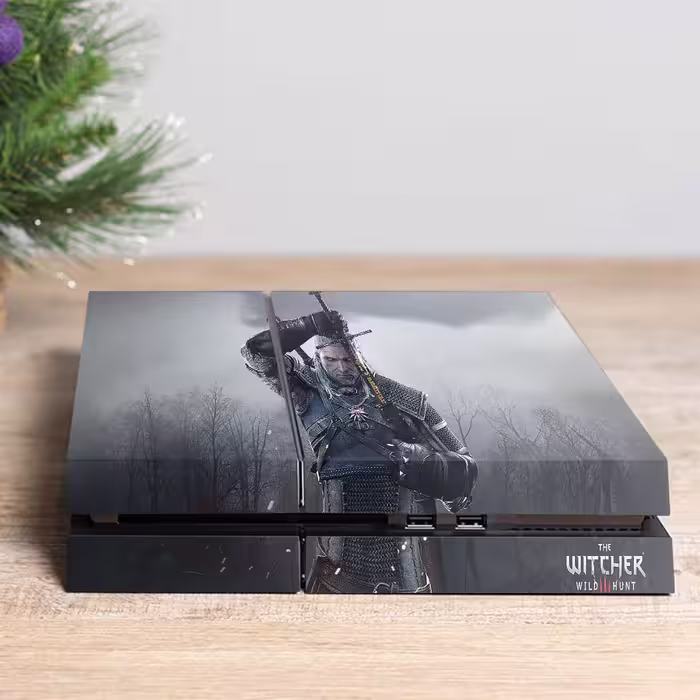 برچسب پلی استیشن ۴ مدل ps4 fat طرح witcher کد PS-1047