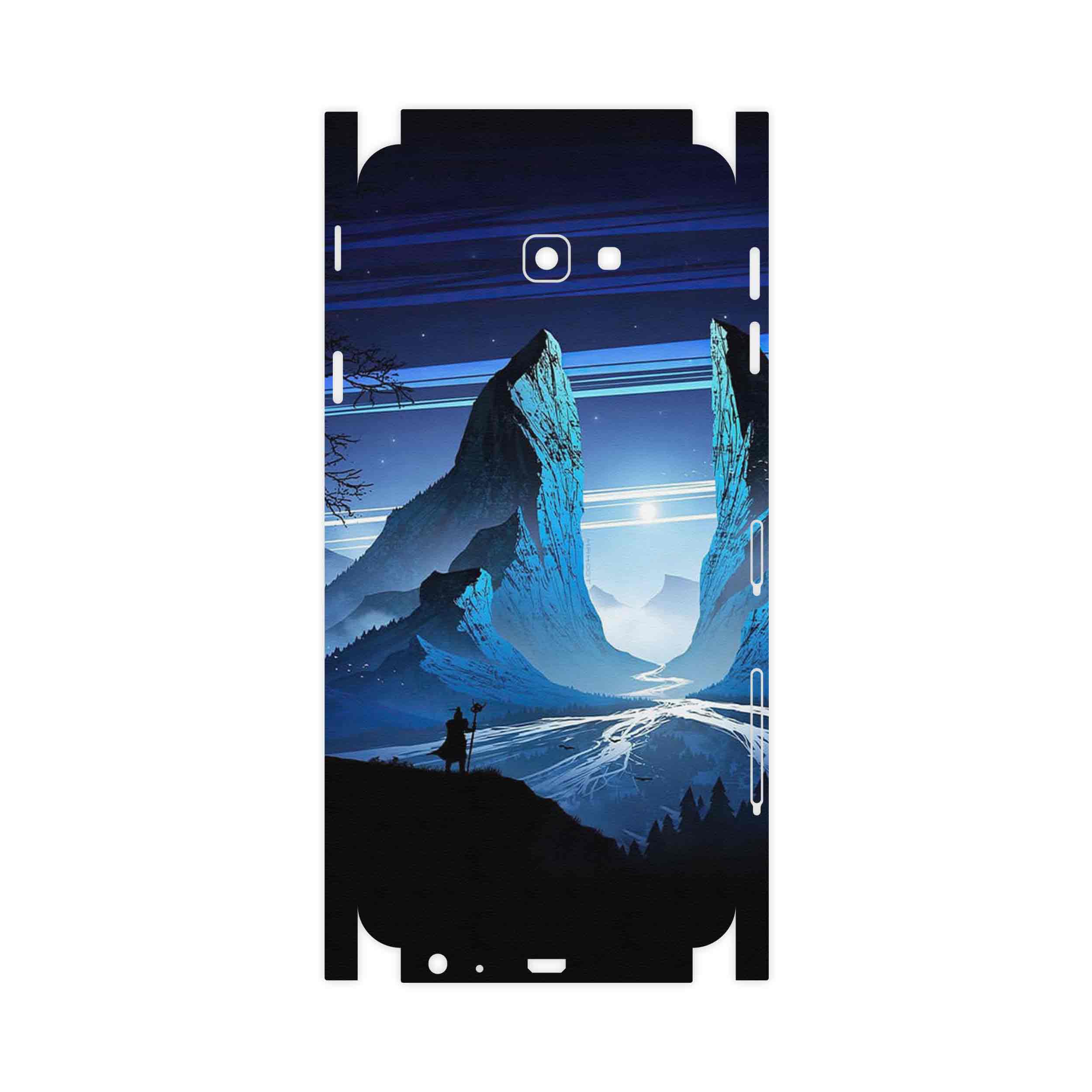 برچسب پوششی ماهوت مدل Blue Mountains Digital Art-FullSkin مناسب برای گوشی موبایل سامسونگ Galaxy J4 Plus