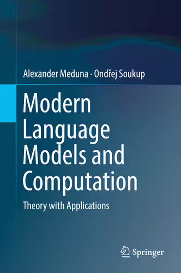 خرید و دانلود نسخه کامل کتاب Modern Language Models and Computation: Theory with Applications