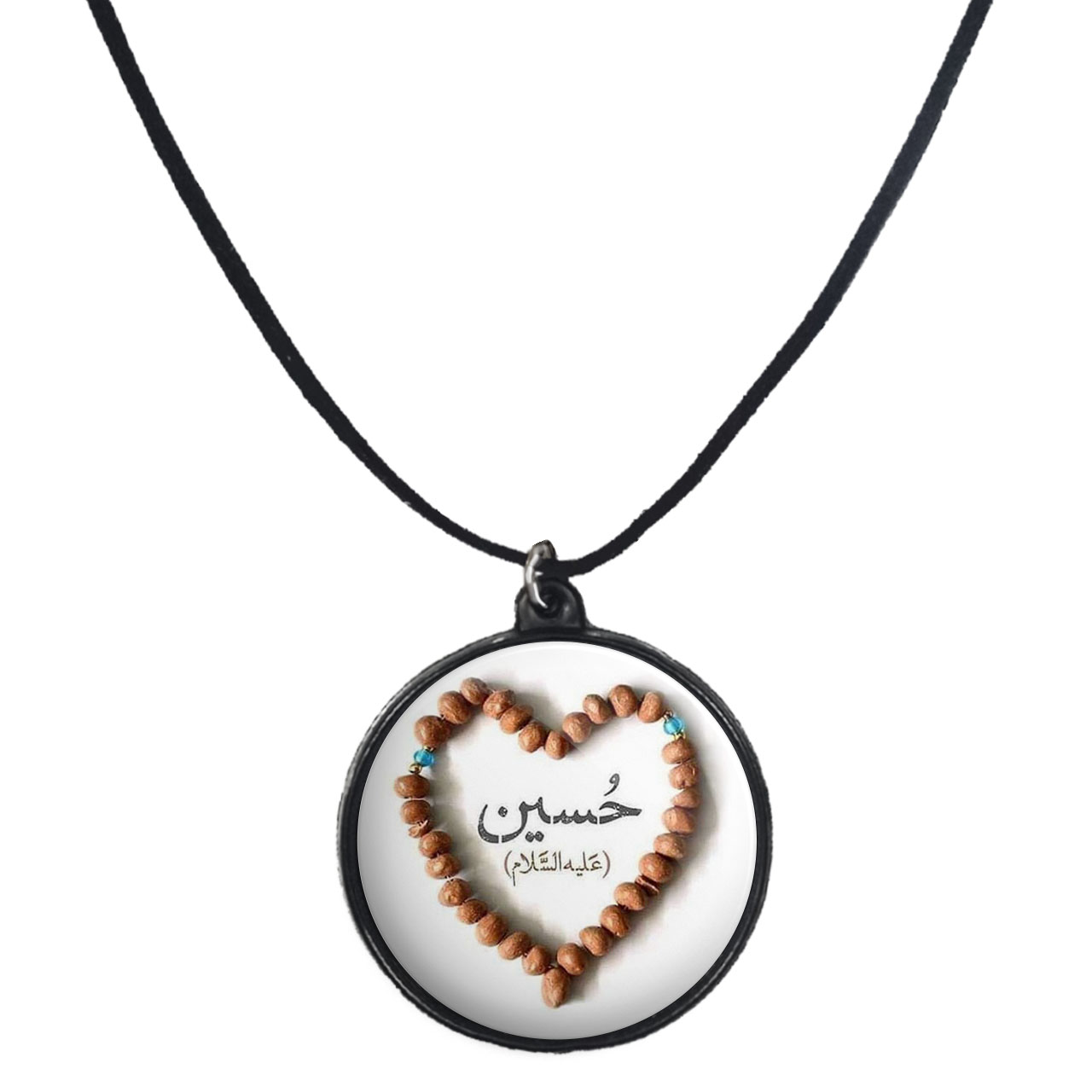 گردنبند پرمانه طرح امام حسین کد pmb.23545 مدل دو طرفه