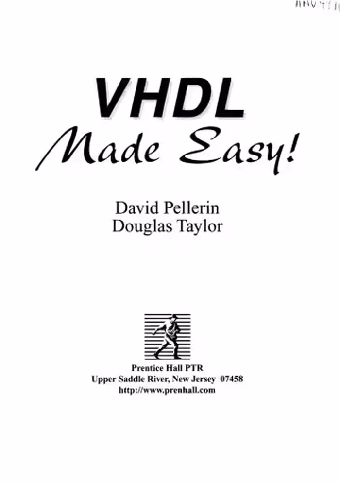 خرید و دانلود نسخه کامل کتاب VHDL Made Easy Pallerin, Douglas Taylor