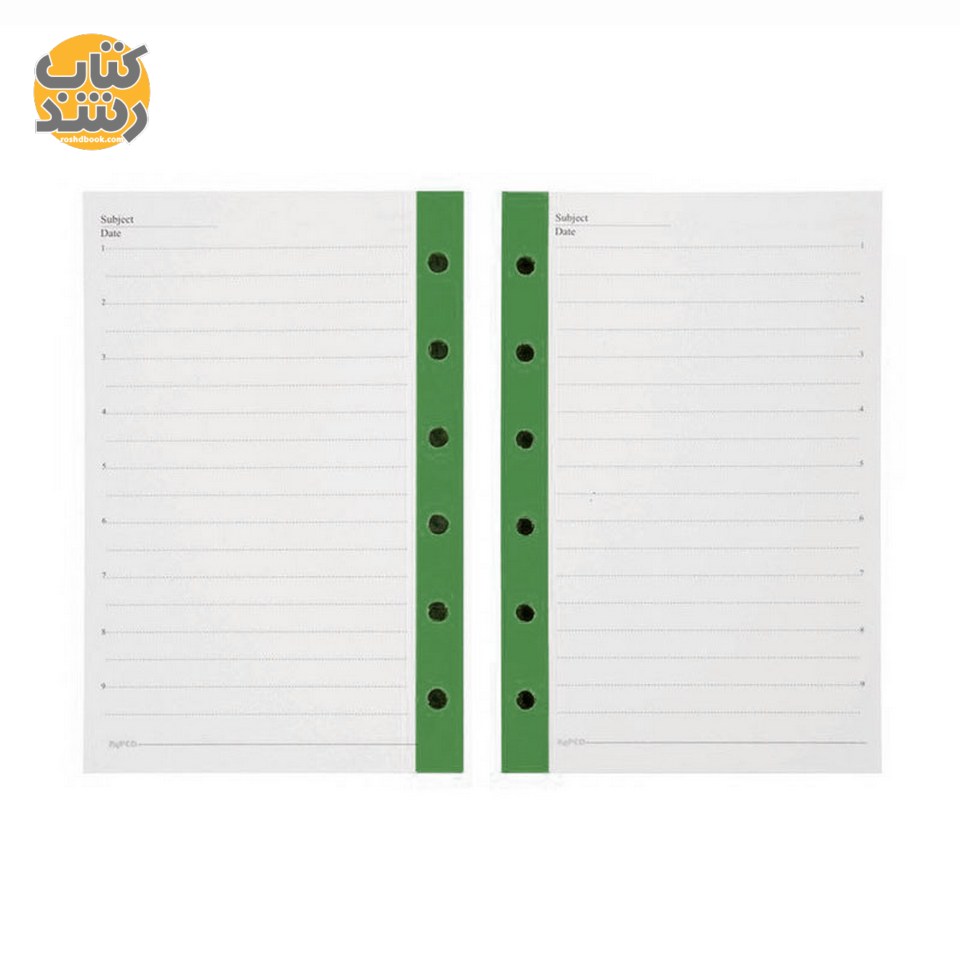 کاغذ کلاسور 6 سوراخ پاپکو PAPCO بسته 120 عددی سایز A6