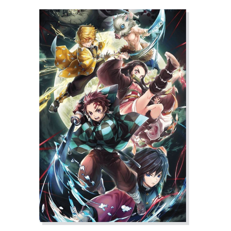 تابلو شاسی طرح انیمه شیطان کش Demon Slayer مدل M0578 | دنیای قاب