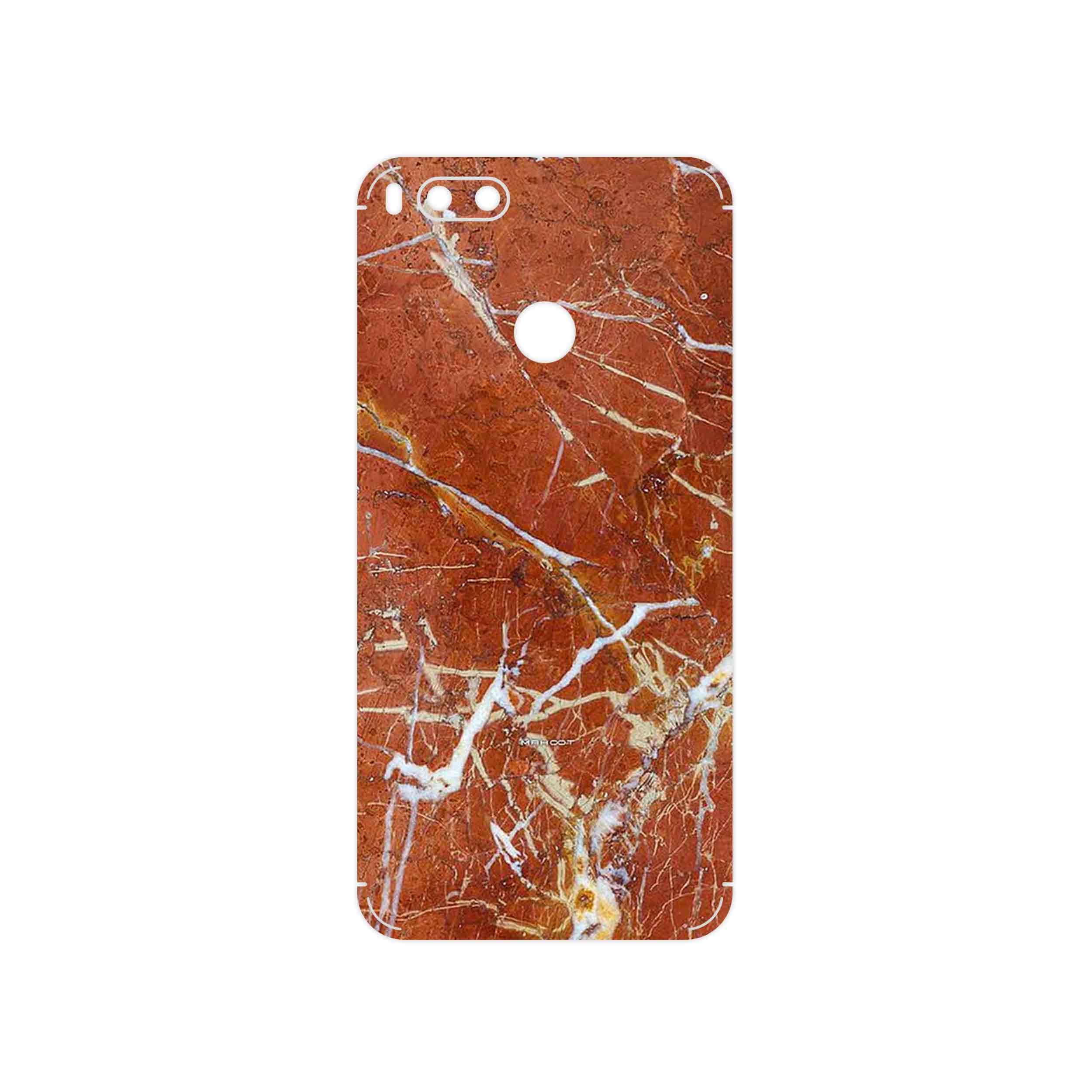 برچسب پوششی ماهوت مدل Red Marble مناسب برای گوشی موبایل شیائومی Mi A1