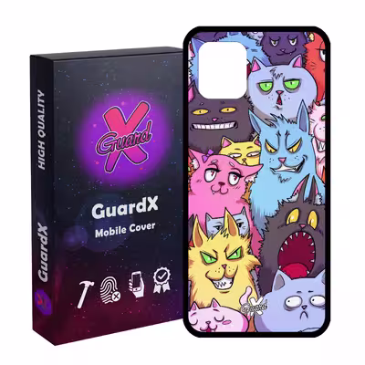 کاور گارد ایکس طرح گربه مدل Glass10578 مناسب برای گوشی موبایل سامسونگ Galaxy Note 10 Lite / A81