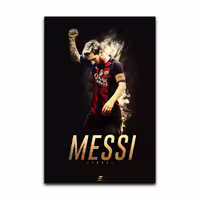 تابلو شاسی گوفی مدل لیونل مسی بازیکن فوتبال تیم بارسلونا Lionel Messi Barcelona Football کد DRK14 | دنیای قاب