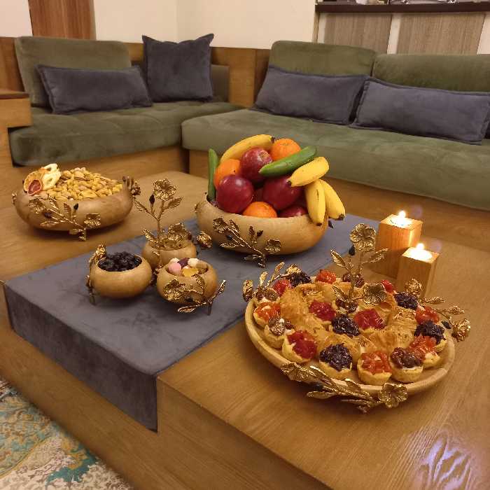 سرویس پذیرایی چوبی نیلوفر