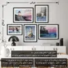 تابلو سالی وود دریا و فانوس کد T110301 مجموعه 5 عددی