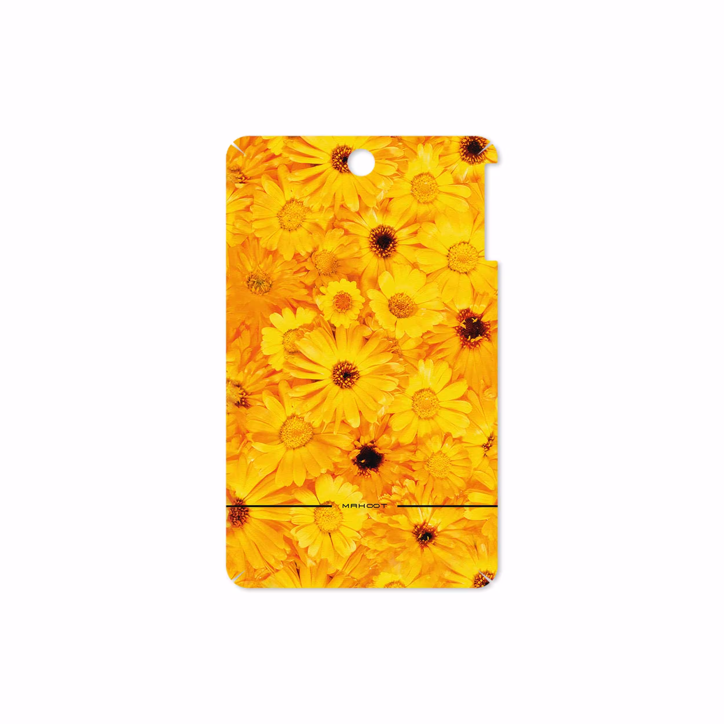 برچسب پوششی ماهوت مدل Yellow-Flower مناسب برای تبلت لنوو A7-50 A3500 2014
