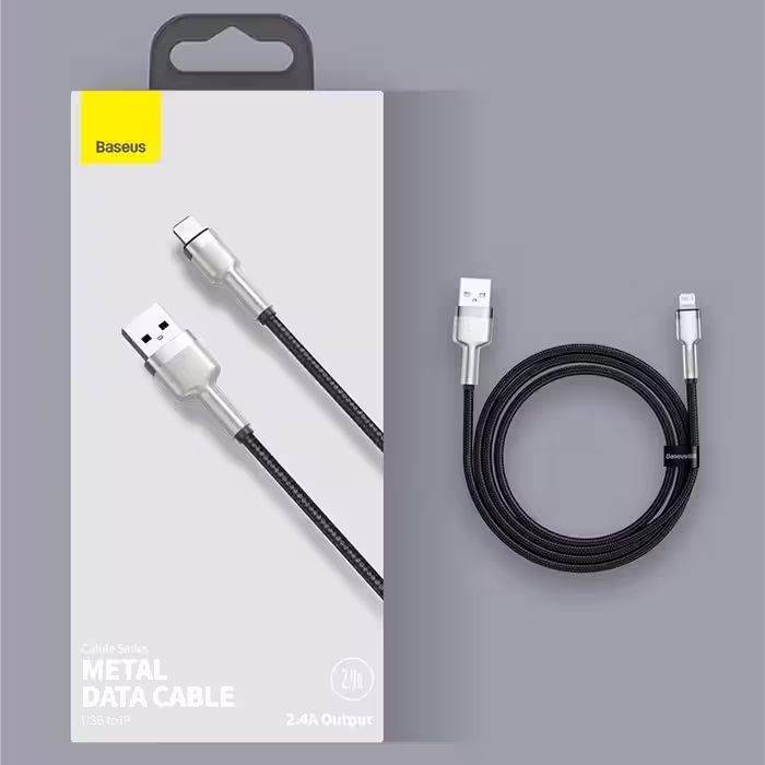 کابل تبدیل USB به لایتنینگ باسئوس مدل CAFULE-A01 2.4 A طول 1 متر