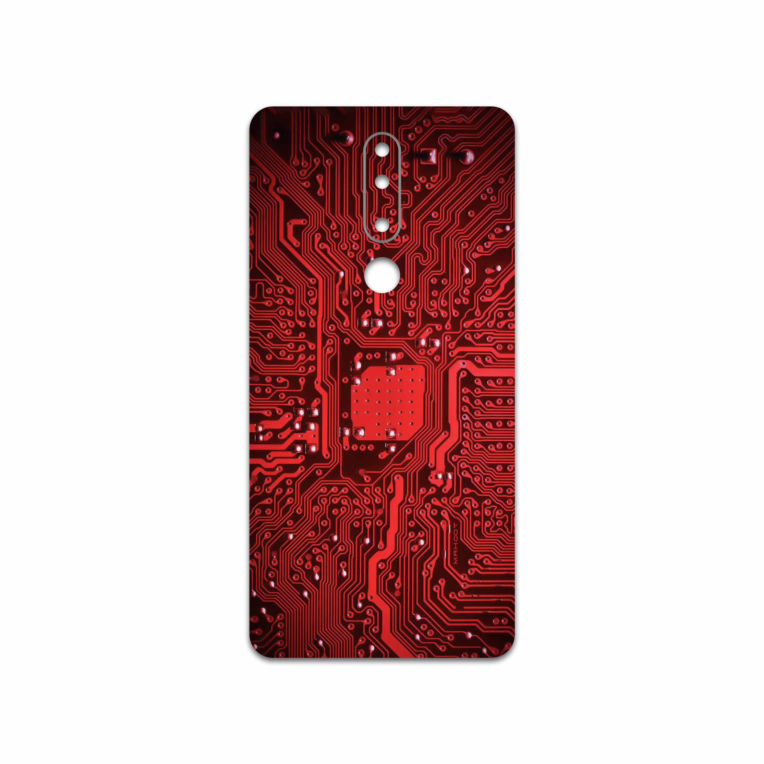 برچسب پوششی ماهوت مدل Red Printed Circuit Board مناسب برای گوشی موبایل نوکیا 3.1 Plus