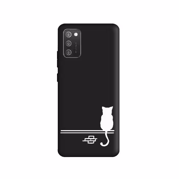 کاور طرح گربه مینیمال کد y283 مناسب برای گوشی موبایل سامسونگ Galaxy A02s