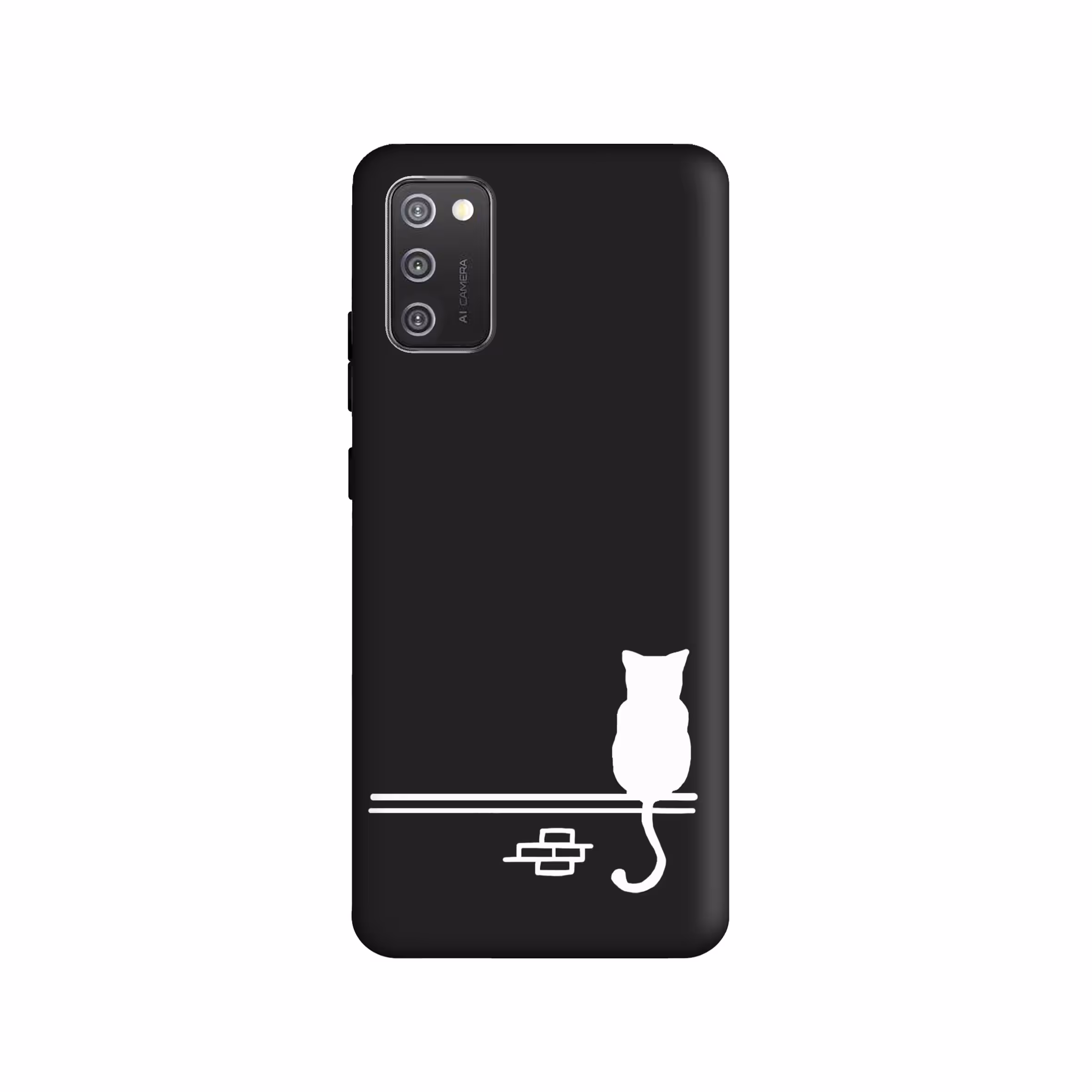 کاور طرح گربه مینیمال کد y283 مناسب برای گوشی موبایل سامسونگ Galaxy A02s