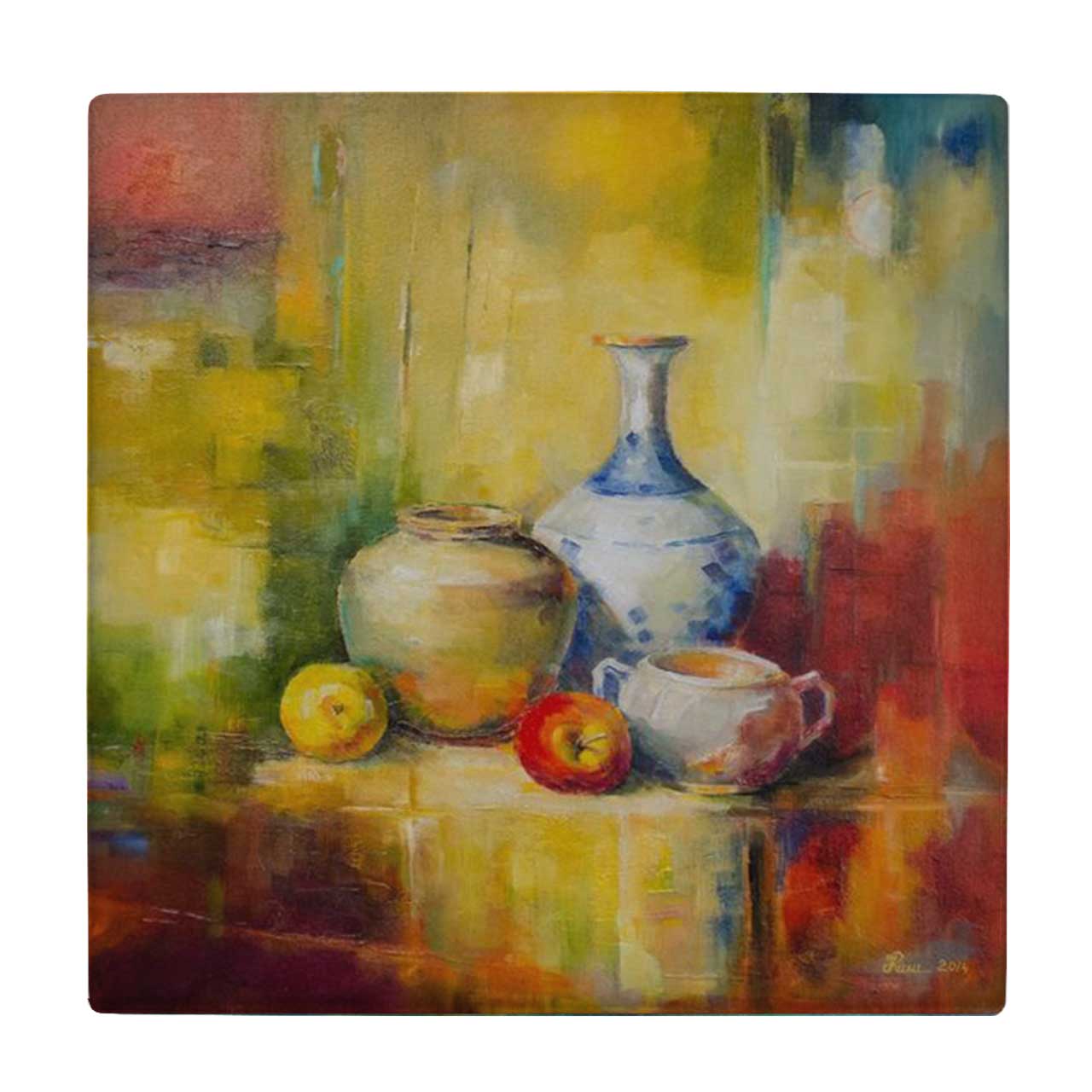 کاشی طرح ظرف و میوه کد wk3099