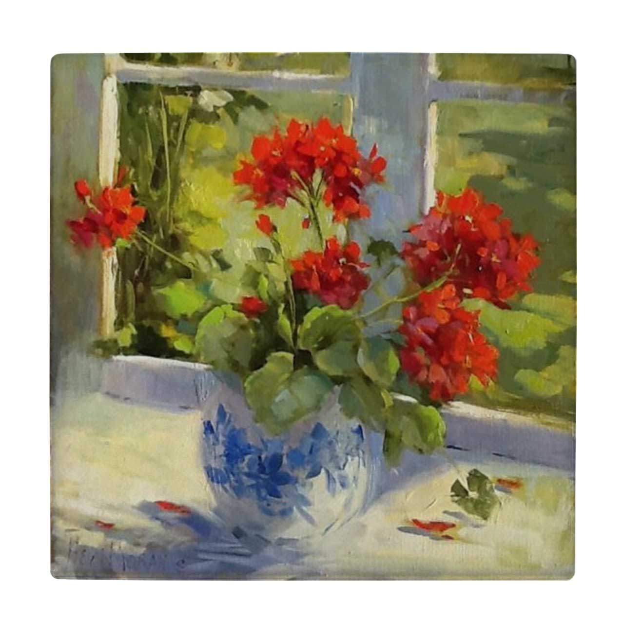  زیر لیوانی  طرح گلدان گل کد    6197300_5572