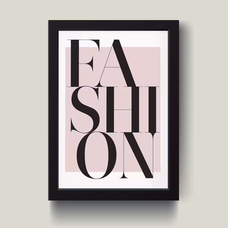 تابلو مدل مینیمال Fashion کد S0623-b | دنیای قاب