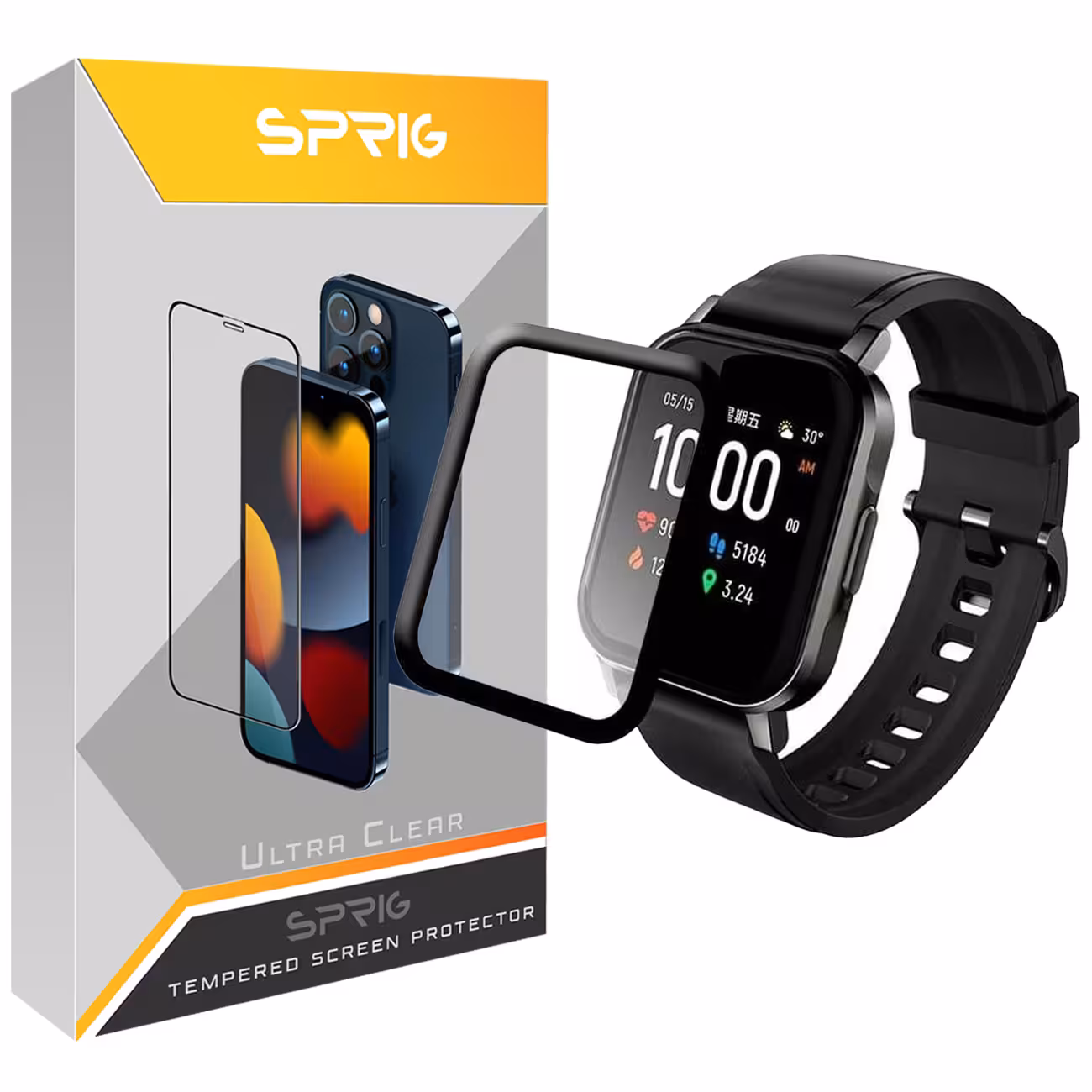 محافظ صفحه نمایش نانو اسپریگ مدل SPG مناسب برای ساعت هوشمند شیائومی LS01 / LS02