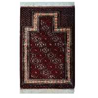 فرش دستباف یک متری مدل فجر محراب کد 1027