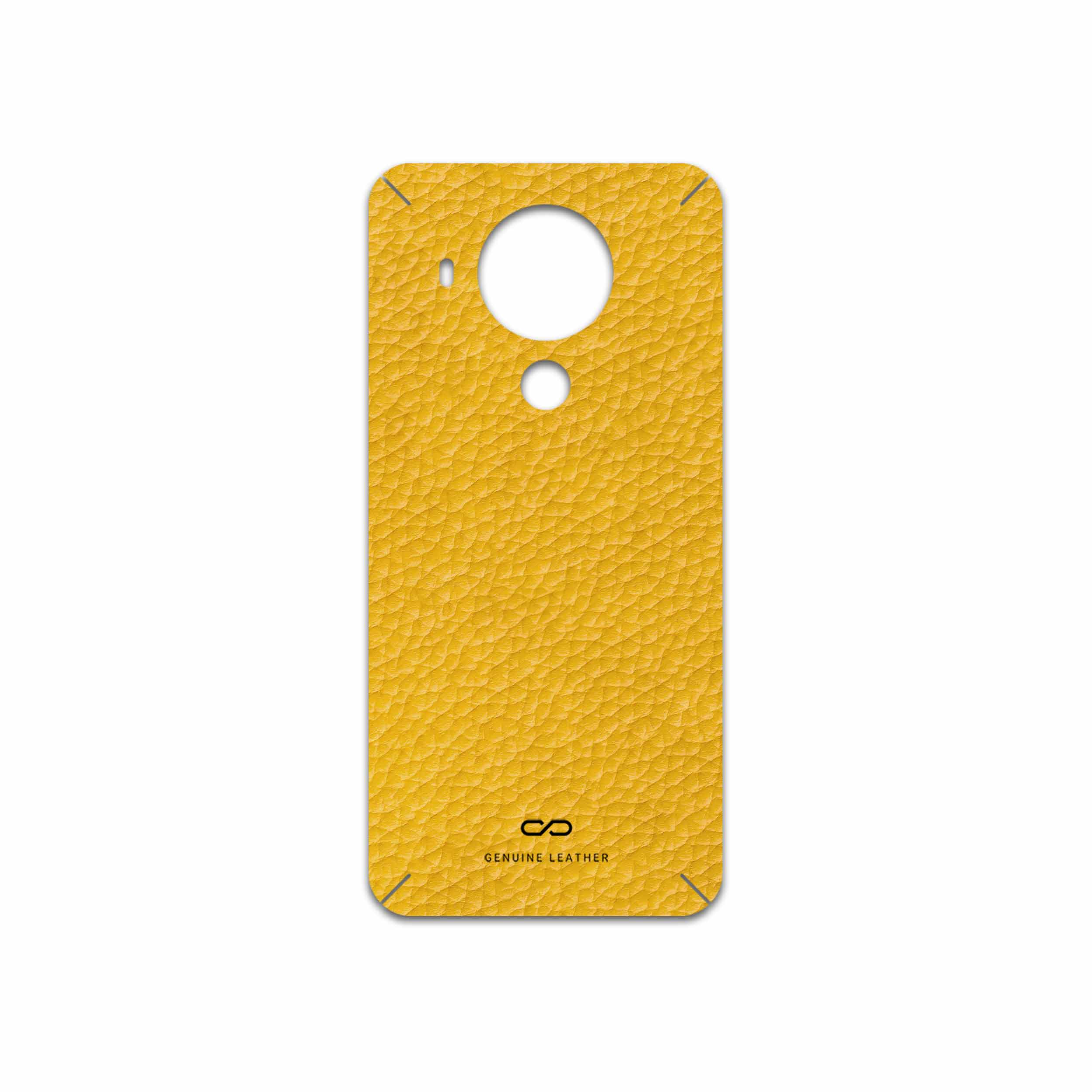 برچسب پوششی ماهوت مدل Mustard-Leather مناسب برای گوشی موبایل نوکیا 54