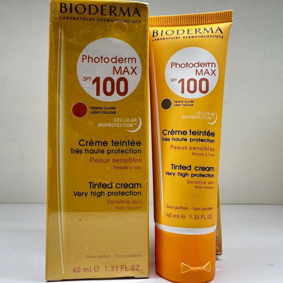 کرم ضد آفتاب رنگی بیودرما اصلیSPF100 ساخت فرانسه