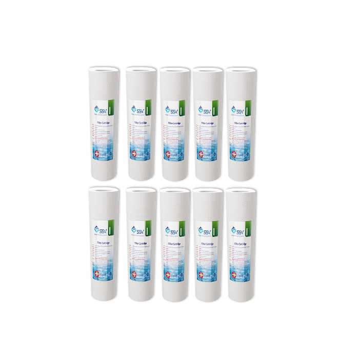فیلتر دستگاه تصفیه آب اس اس وی مدل H-P.P بسته 10 عددی