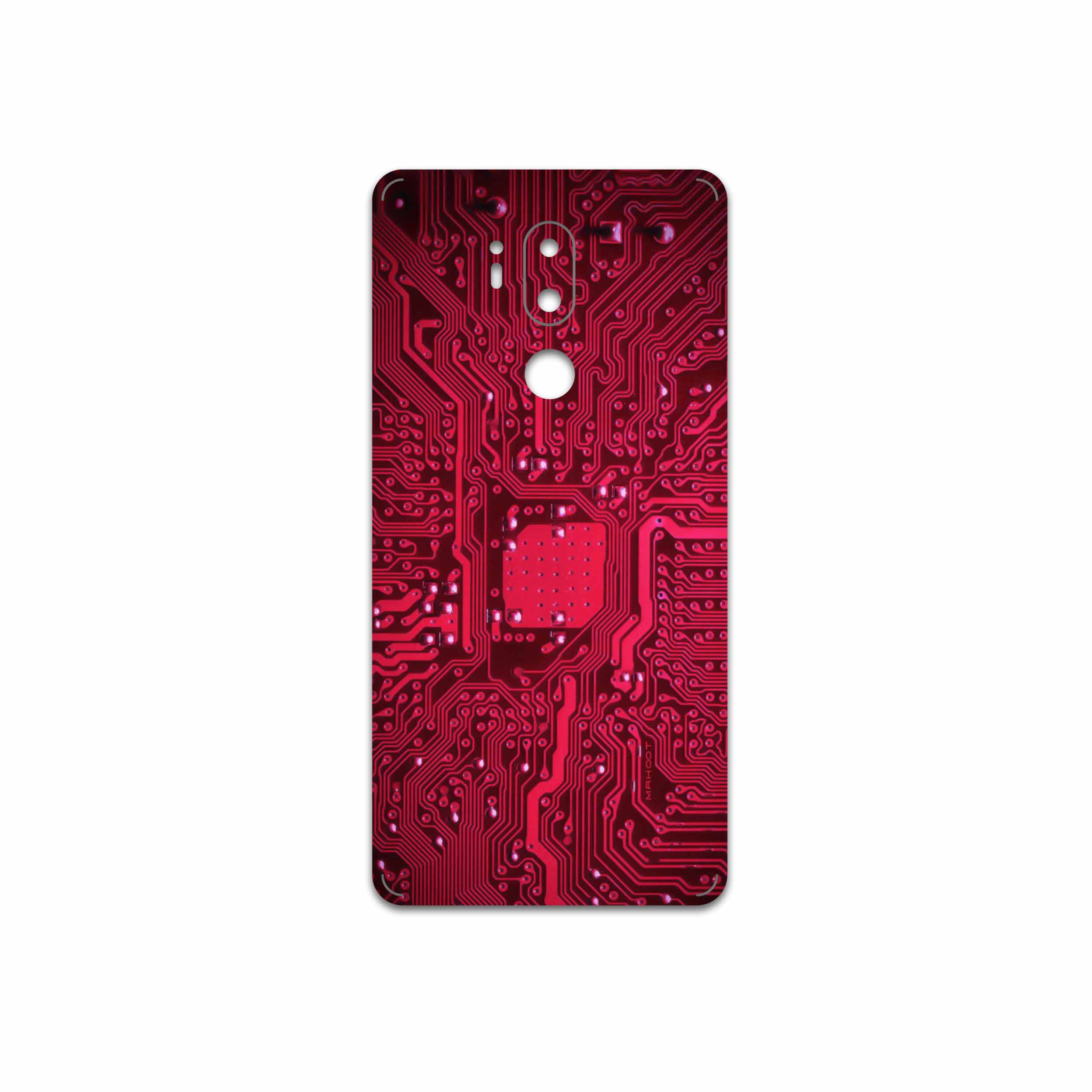 برچسب پوششی ماهوت مدل Red-Printed-Circuit-Board مناسب برای گوشی موبایل ال جی G7 PLUS THINQ