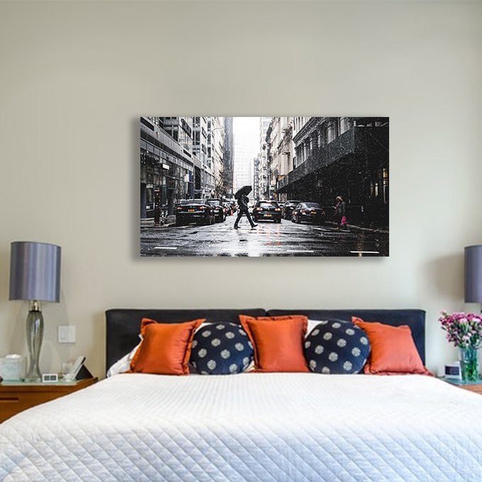 تابلو شاسی طرح عاشقانه بارانی کد o84