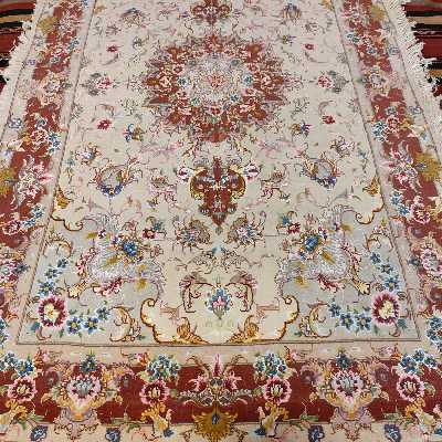 فرش دستبافت یک و نیم متری طرح علیلی تبریز کد SH 53 یک جفت