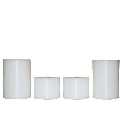 شمعدان طرح استوانه ای کد 101055 مجموعه 4 عددی