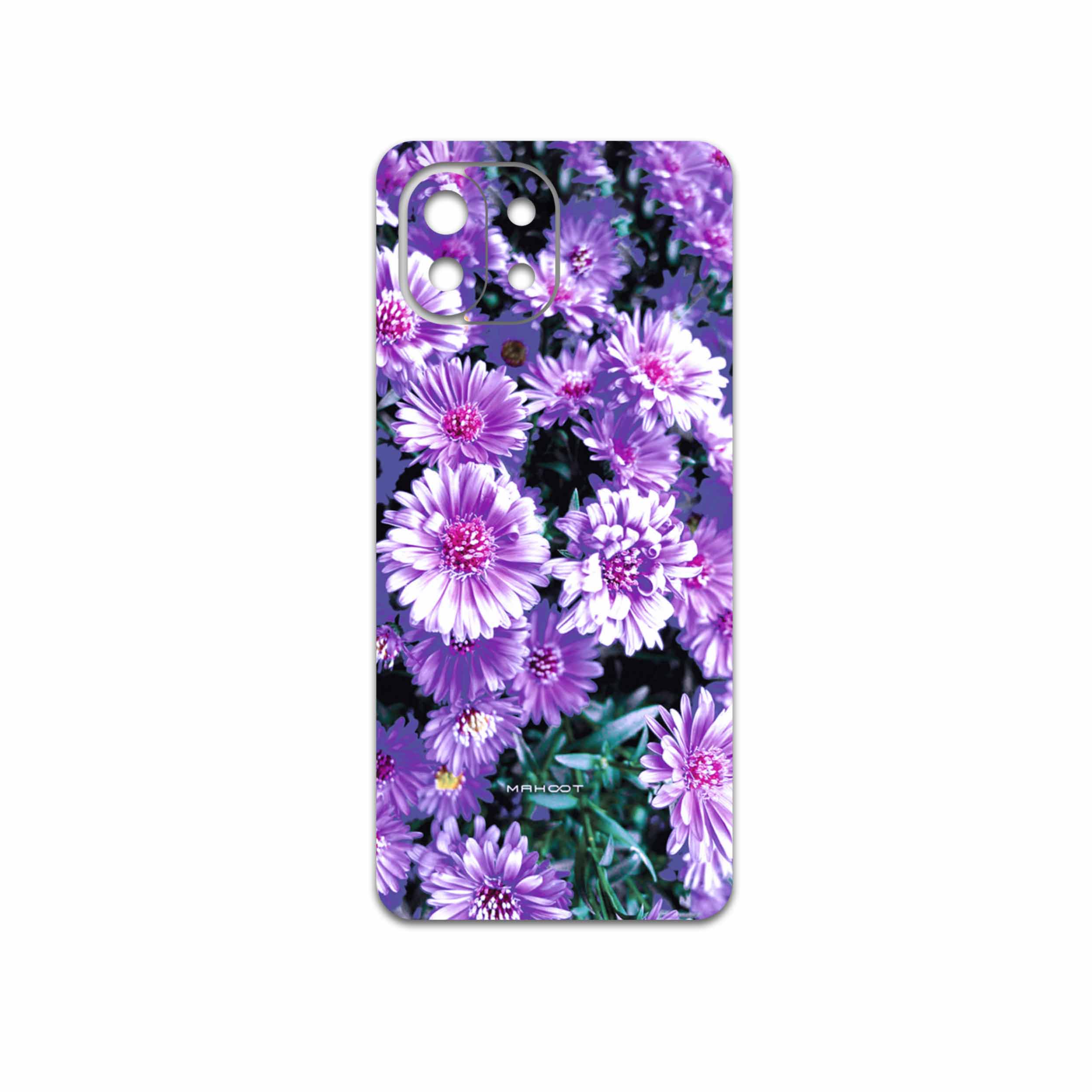 برچسب پوششی ماهوت مدل Purple-Flower مناسب برای گوشی موبایل شیائومی 11 Lite 5G NE